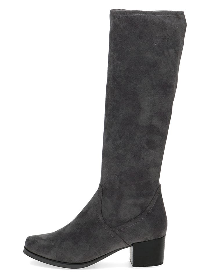 Caprice Kozaki w kolorze antracytowym