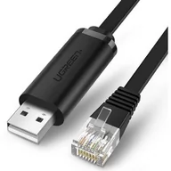Kable USB - UGREEN Kabel Konsolowy CM204 RS232 Do Urządzeń Sieciowych 1.5m czarny) - miniaturka - grafika 1