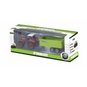 Samochody i pojazdy dla dzieci - Dromader Traktor z przyczepą w pudełku - miniaturka - grafika 1