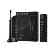 Szczoteczki elektryczne - Zestaw SEYSSO Carbon Basic Black szczoteczka soniczna z etui i pasta SEYSSO Carbon Black - miniaturka - grafika 1