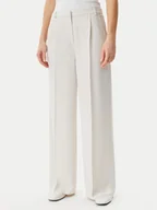 Spodnie damskie - Calvin Klein Spodnie materiałowe Travel Twill K20K208214 Szary Wide Leg - miniaturka - grafika 1