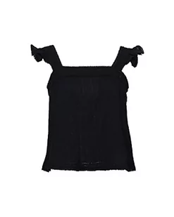 Superdry Damska bluza z koronką, z teksturą, czarny (Black 02a), XL - Bluzy damskie - miniaturka - grafika 1