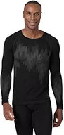 Koszulki męskie - ODLO Męska koszulka Kinship ciepła L/S Base Layer Top, Czarny Melanż, L - miniaturka - grafika 1