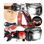 Latarki - Mocna Latarka Czołowa Lampka Czołówka Lampa Led Cob Czujnik Ruchu V87556 - miniaturka - grafika 1