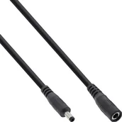 Kable - Kabel zasilający InLine InLine® DC extension cable, DC plug male/female 4.0x1.7mm, AWG 18, black, 3m - miniaturka - grafika 1