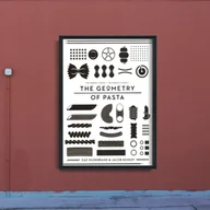 Plakaty - Plakatyw  stylu retro Geometria Makaronu - miniaturka - grafika 1