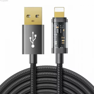 Joyroom kabel USB - Lightning do ładowania / transmisji danych 2,4A 20W 2m czarny S-UL012A20 - Kable USB - miniaturka - grafika 1