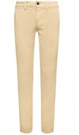 Spodnie męskie - PEPE JEANS SPODNIE ELEGANCKIE BRĄZOWE 30/34 P9H - miniaturka - grafika 1