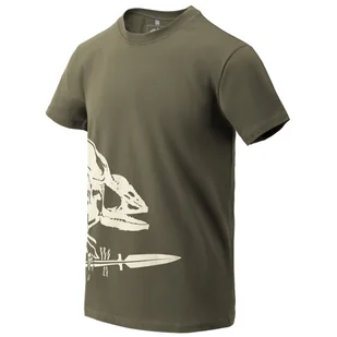 Koszulka męska Helikon-Tex T-Shirt (Full Body Skeleton) Rozmiar: XL / Kolor: zielony - Koszulki sportowe męskie - miniaturka - grafika 1