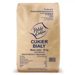 Polski Cukier Cukier biały 25kg - Makaron - miniaturka - grafika 1