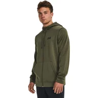 Bluzy sportowe damskie - Bluza z kapturem Under Armour Fleece Full-Zip Hoodie, Mężczyźni - miniaturka - grafika 1