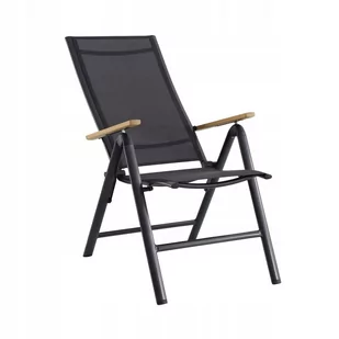 NATERIAL Krzesło ogrodowe Oris 67x110 cm aluminiowe antracytowe Naterial - Fotele i krzesła ogrodowe - miniaturka - grafika 1