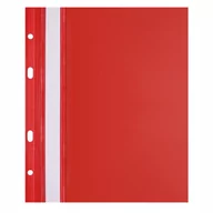Teczki i skoroszyty - Biurfol Skoroszyt twardy A5 PCV czerwony (10szt) - miniaturka - grafika 1