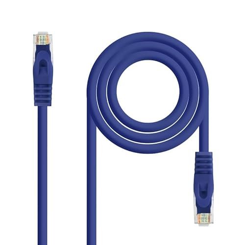 Kabel sieciowy Cat. 6A UTP AWG24, LSZH, 0,5 m, niebieski, idealny do szybkich połączeń w sieciach domowych i profesjonalnych.