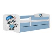 Łóżka dla dzieci i młodzieży - Łóżko dla dziecka, barierka, Babydreams, szop, niebieskie - miniaturka - grafika 1