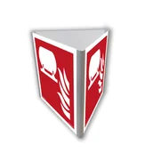 Systemy ekspozycyjne i znaki informacyjne - BF812 STAŁA INSTALACJA GAŚNICZA (3D DOŚCIENNY), PN - PŁYTA PCV 1MM; (500X500MM) - miniaturka - grafika 1