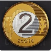 Magnesy - Magnes 2 Zł Złote Moneta - miniaturka - grafika 1