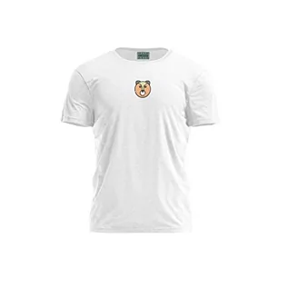 Koszulki męskie - Bona Basics, Druk cyfrowy, męska koszulka podstawowa,%100 bawełna, biała, na co dzień, topy męskie, rozmiar: S, biały, S - grafika 1