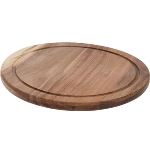 Deska do krojenia drewniana akacja, okrągła, Ø 25 cm - Deski do krojenia - miniaturka - grafika 1