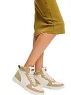 Sneakersy damskie - ESPRIT Damskie sneakersy Lace-up High, 210 brązowy, 39 eu - miniaturka - grafika 1