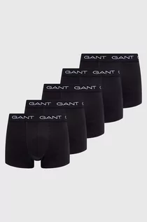 Majtki męskie - Gant bokserki 5-pack męskie kolor czarny - grafika 1