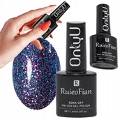 Lakiery do paznokci - Fioletowo Niebieski Hybrydowy Lakier Do Paznokci Z Polyskiem Lakier Uv/L115 - miniaturka - grafika 1