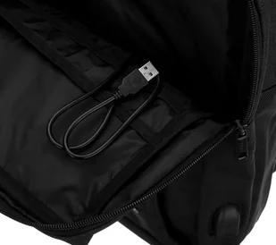 Plecak z przegrodami na urządzenia przenośne i portem USB — David Jones - Plecaki - miniaturka - grafika 9