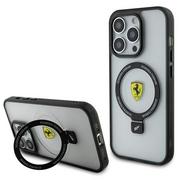 Etui i futerały do telefonów - Ferrari FEHMP15XUSCAH iPhone 15 Pro Max 6.7" transparent hardcase Ring Stand 2023 Collection MagSafe - miniaturka - grafika 1