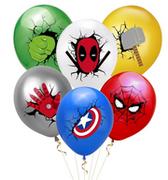 Balony i akcesoria - Zestaw Balonów Balon Superbohater Urodziny 6 Szt,Hopki - miniaturka - grafika 1
