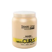 Maski do włosów - Stapiz Sleek Line Waves & Curls Maska Do Włosów 1L - miniaturka - grafika 1