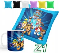 Gadżety dla niej i dla niego - ZESTAW KUBEK + POSZEWKA Z NADRUKIEM PSI PATROL PIESKI+ IMIĘ - miniaturka - grafika 1