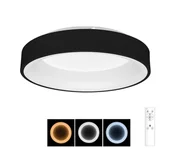 Lampy sufitowe - Brilagi - LED Ściemniany plafon LED/40W/230V 3000-6500K czarny + pilot - miniaturka - grafika 1