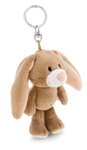 NICI 62301 breloczek zając Lopino, wierny towarzysz do plecaka lub torby, zawieszka do kluczy dla małych i dużych, 10 cm, brązowy