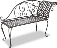 Ławki ogrodowe - Elior Metalowy szezlong ogrodowy - Frida - miniaturka - grafika 1