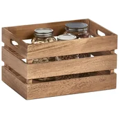 Pojemniki na zabawki - Zeller Skrzynia do przechowywania Vintage brązowa, 35x25x20 cm - miniaturka - grafika 1