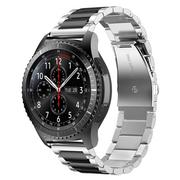 Akcesoria do smartwatchy - Cadorabo Stal Nierdzewna Bransoleta 22Mm Kompatybilny Z Samsung Galaxy Gear S3 / Gear 2 W Srebrny Czarny - Zamienna Bransoleta Do Zegarka (Pasek) Dl.. - miniaturka - grafika 1