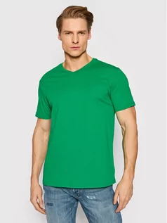 Koszulki męskie - Benetton United Colors Of T-Shirt 3U53J4231 Zielony Regular Fit - grafika 1