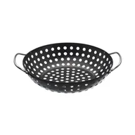 Ruszty - Kosz do grillowania okrągły śr. 28 cm czarny Landmann - miniaturka - grafika 1