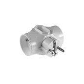 Przedłużacze i rozgałęźniki - Elgotech Rozgałęźnik R-201 biały - miniaturka - grafika 1