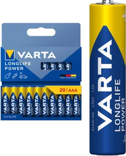 1x20 Varta Longlife Power Micro AAA LR 03 04903121720 - Baterie i akcesoria - miniaturka - grafika 1