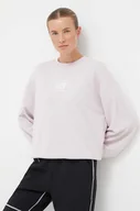 Bluzy damskie - New Balance bluza damska kolor różowy z nadrukiem - miniaturka - grafika 1