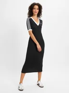Sukienki - adidas Originals Damska sukienka z dzianiny Kobiety czarny jednolity, S - miniaturka - grafika 1