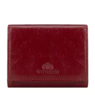 Portfele - Kompaktowy damski portfel ze skóry czerwony - miniaturka - grafika 1