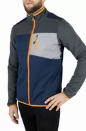 Bluzy sportowe męskie - Bluza męska techniczna z kapturem Viking Midland 1908 granatowo-szary - miniaturka - grafika 1