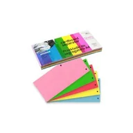 Szkolne artykuły papiernicze - POLSIRHURT Przekładki do segregatora papierow mix kolorów 100szt DC105-5MIX-100 cena za opakowanie - miniaturka - grafika 1