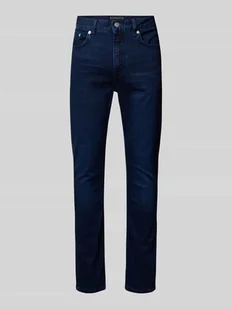 Jeansy o kroju slim fit z mieszanki bawełny - Spodnie męskie - miniaturka - grafika 1
