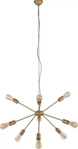 Nowodvorski LAMPA wisząca STICKS 9130 industrialna OPRAWKA metalowa na żarówki złota 9130 - Lampy sufitowe - miniaturka - grafika 1