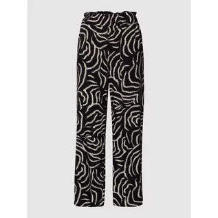 Spodnie damskie - Spodnie materiałowe z wzorem na całej powierzchni - Tom Tailor - grafika 1