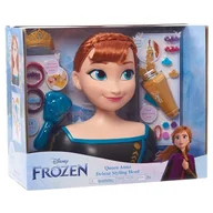 Lalki dla dziewczynek - Lalka Głowa Do Czesania I Stylizacji Włosów Deluxe Księżniczka Disney Anna Kraina Lodu +Akcesoria - miniaturka - grafika 1