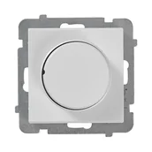 Wyłączniki światła i elektryczne - Ospel Ściemniacz przyciskowo-obrotowy SONATA biały - miniaturka - grafika 1